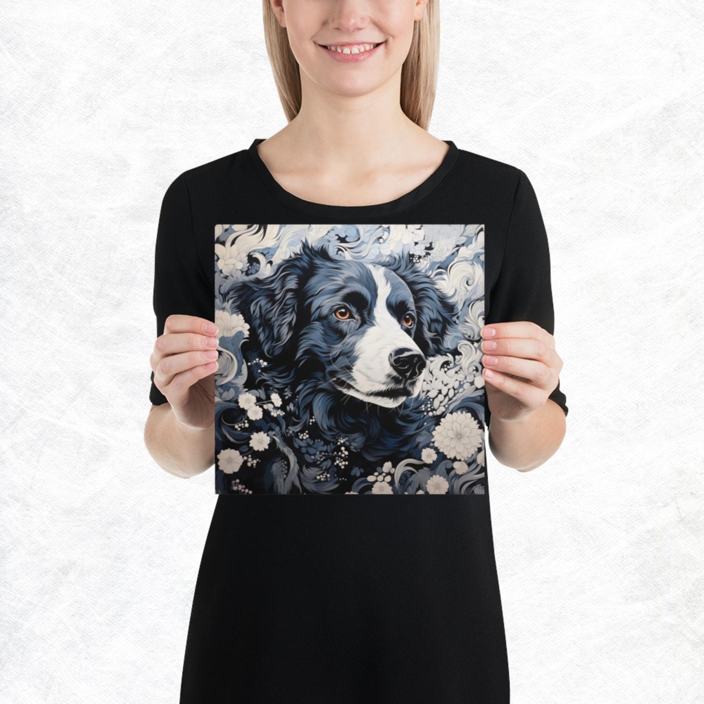 Ukiyo-e Dog Paper Poster