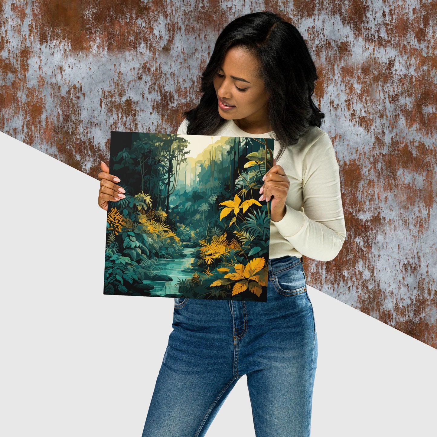 The Depths of a Rainforest Metal Poster