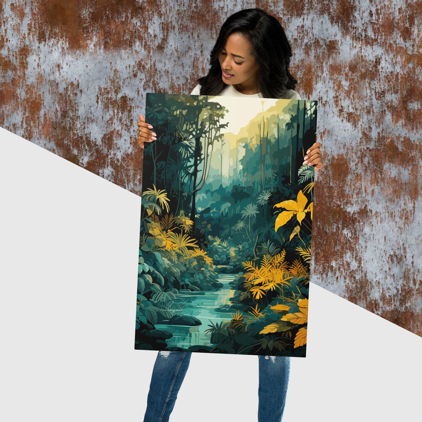 The Depths of a Rainforest Metal Poster