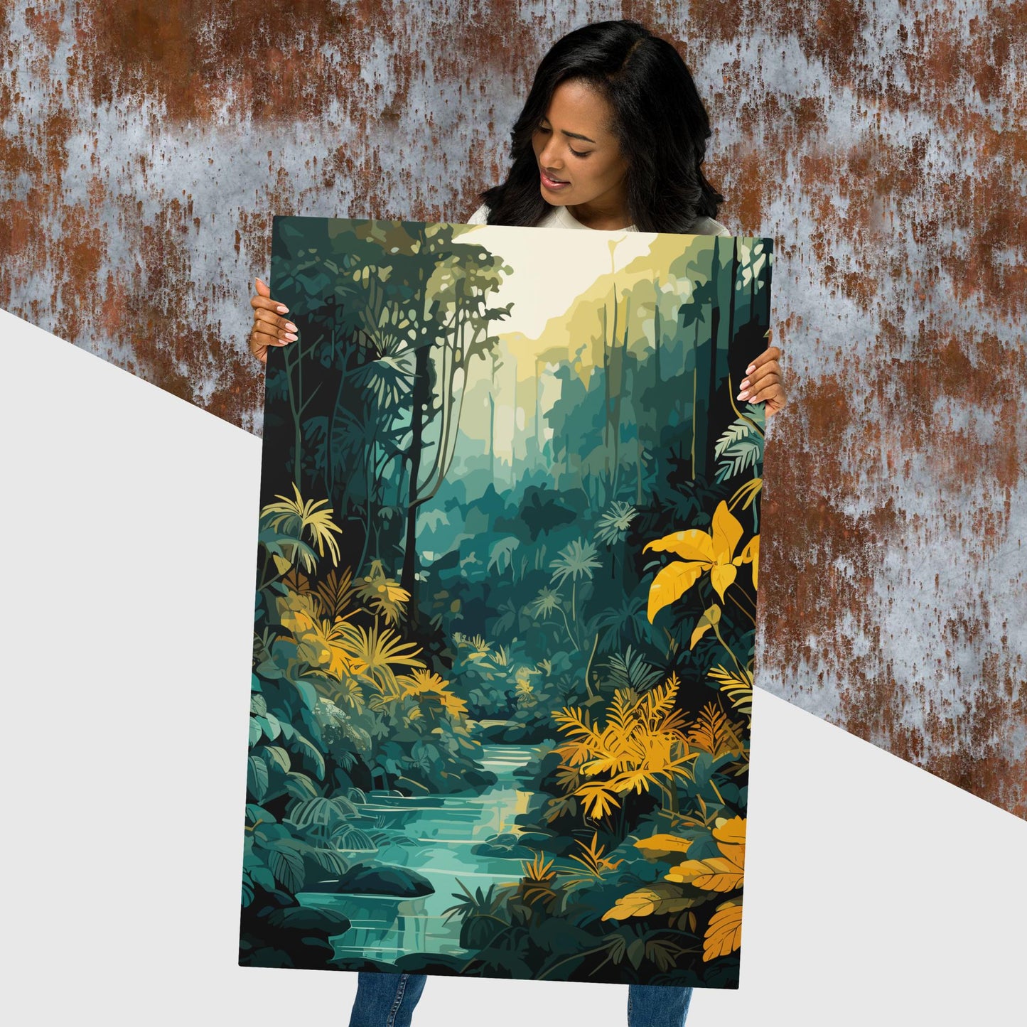 The Depths of a Rainforest Metal Poster