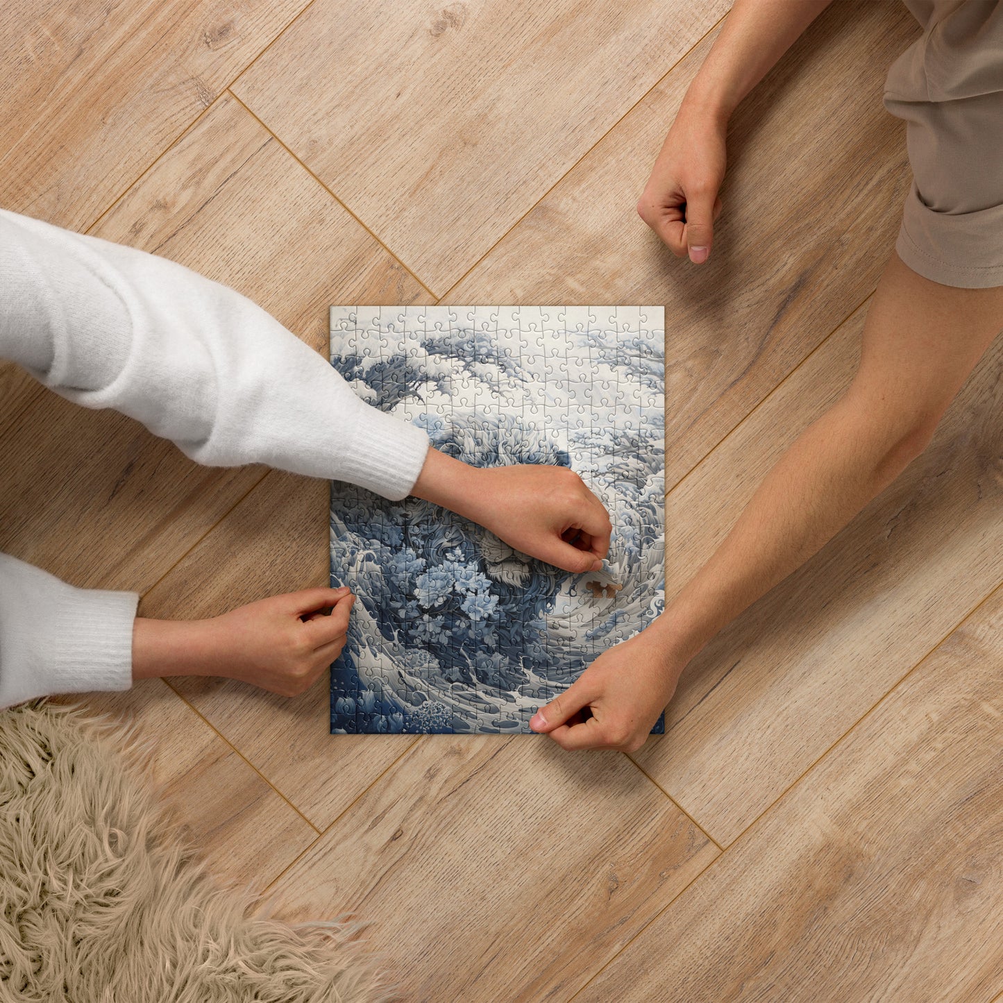 Ukiyo-e Lion Jigsaw Puzzle