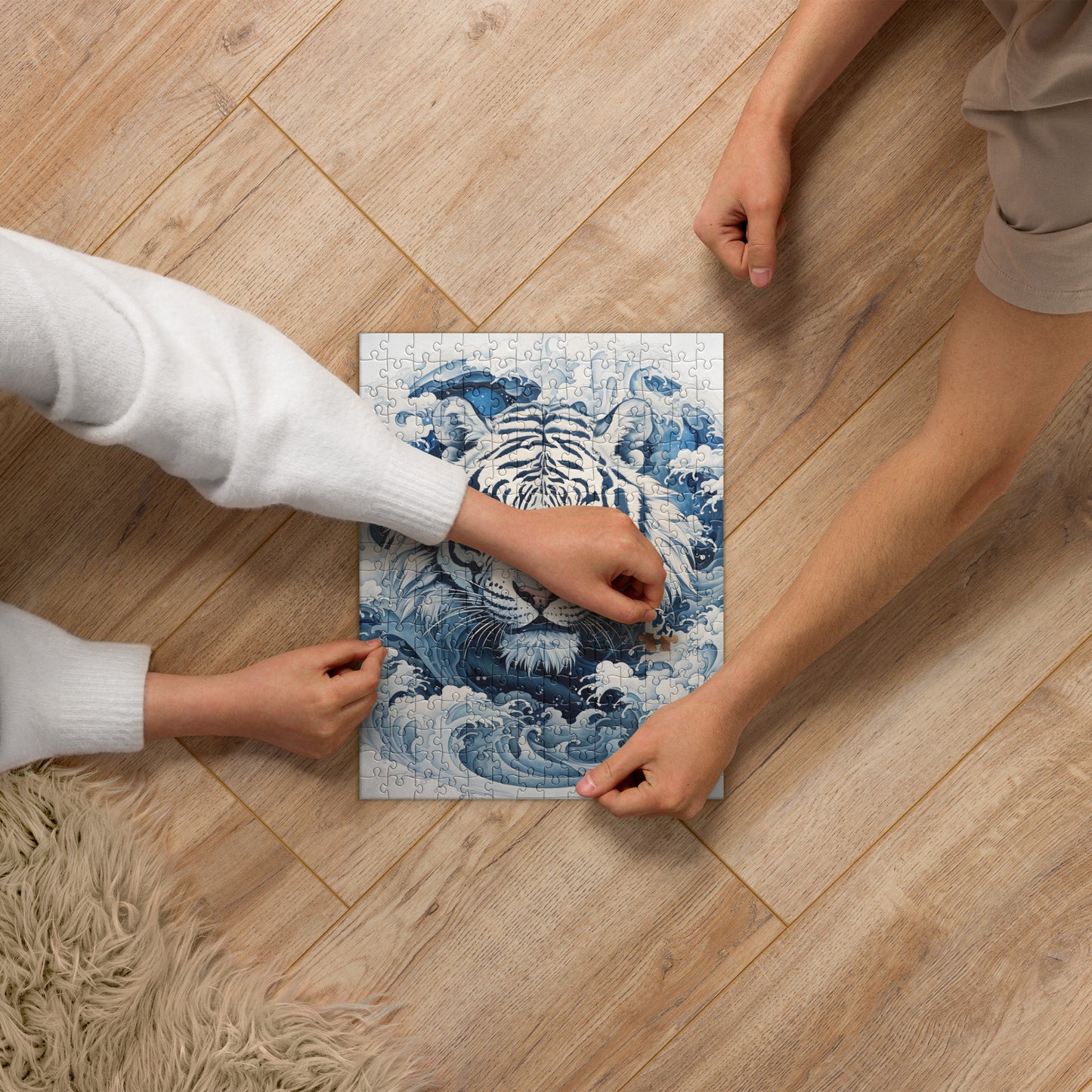 Ukiyo-e Tiger Jigsaw Puzzle