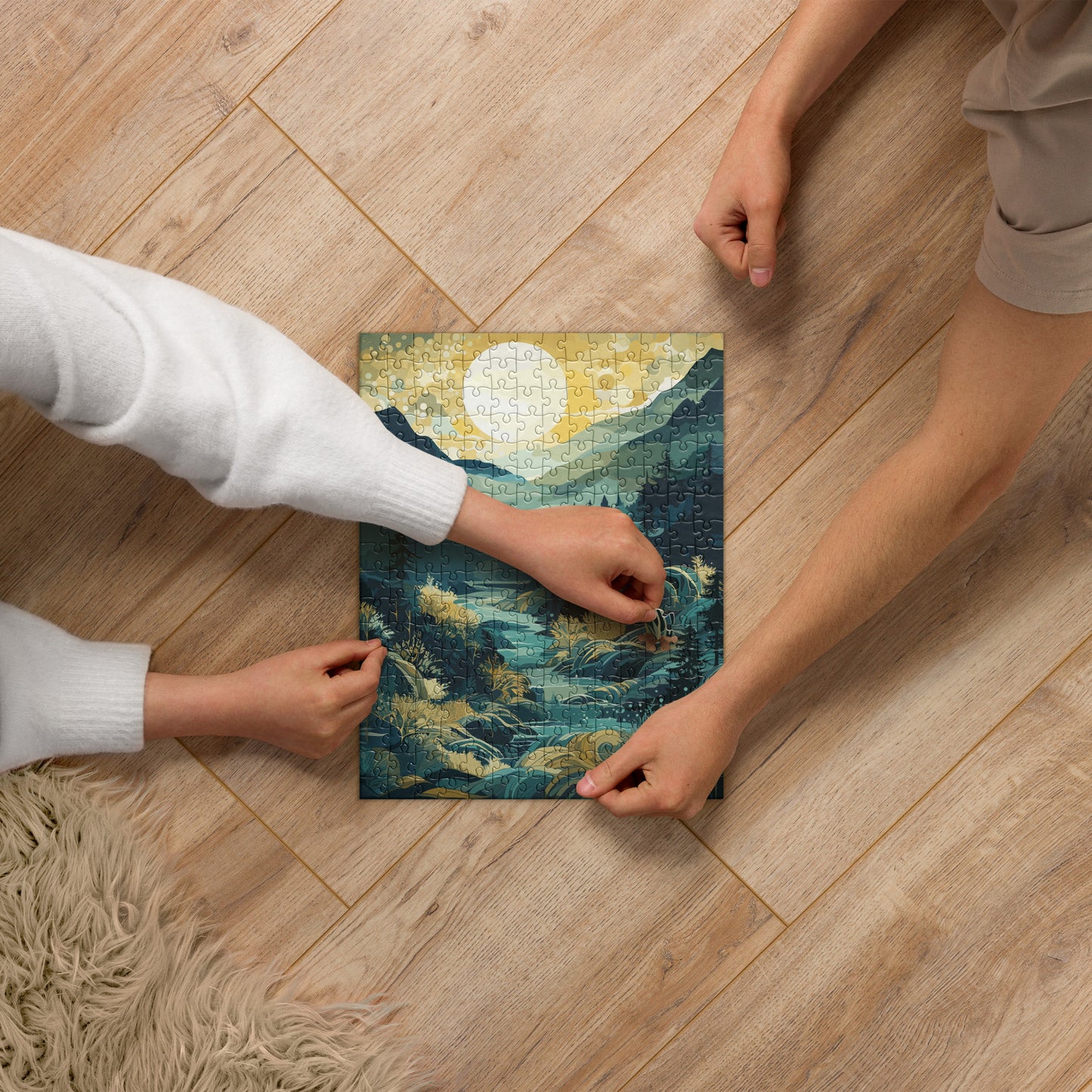 Forest Hills River Jigsaw Puzzle