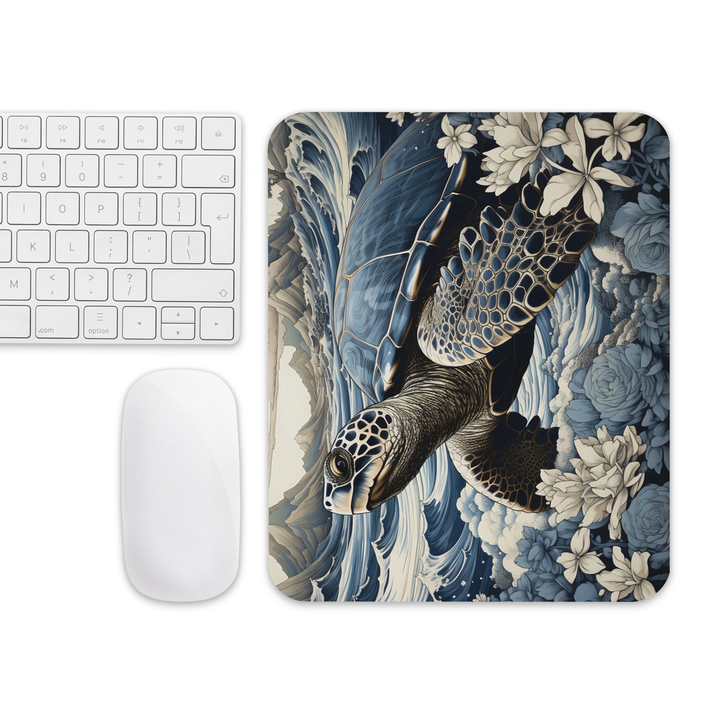 Ukiyo-e Turtle Mouse Pad