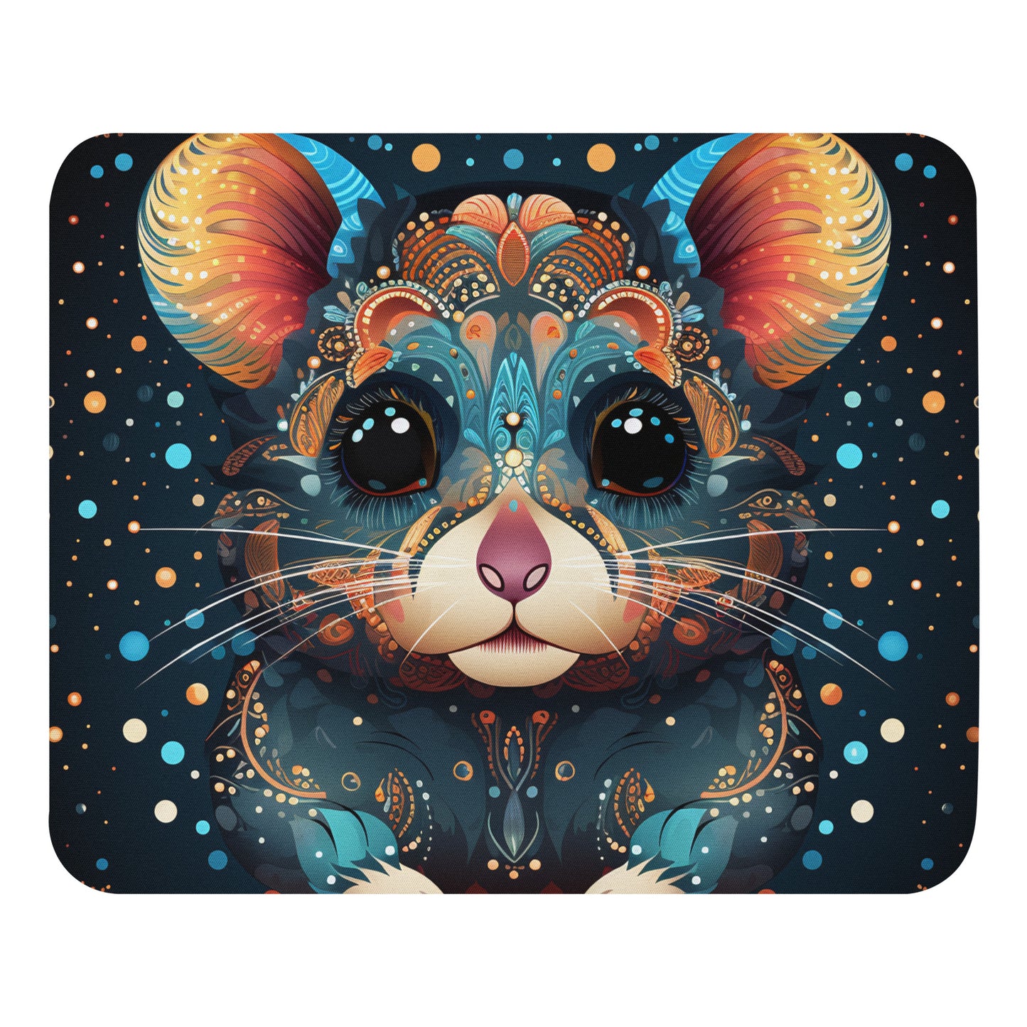 Dot Art Hamster Mouse Pad
