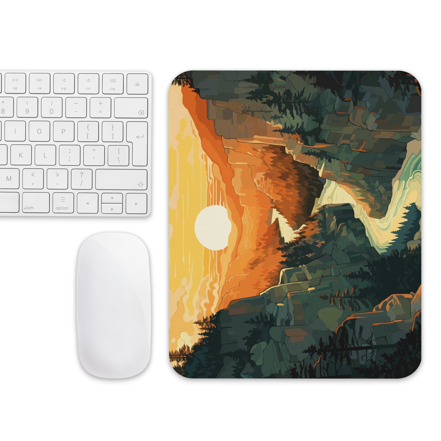 Canyon River Sunset Mouse Pad