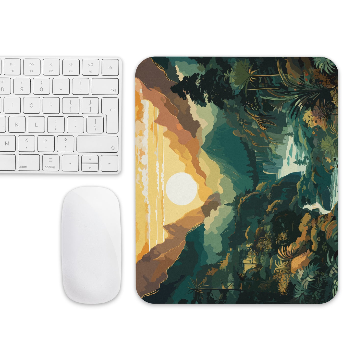 Mountainous Rainforest Mouse Pad