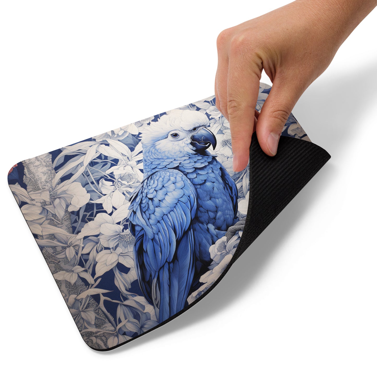 Ukiyo-e Parrot Mouse Pad