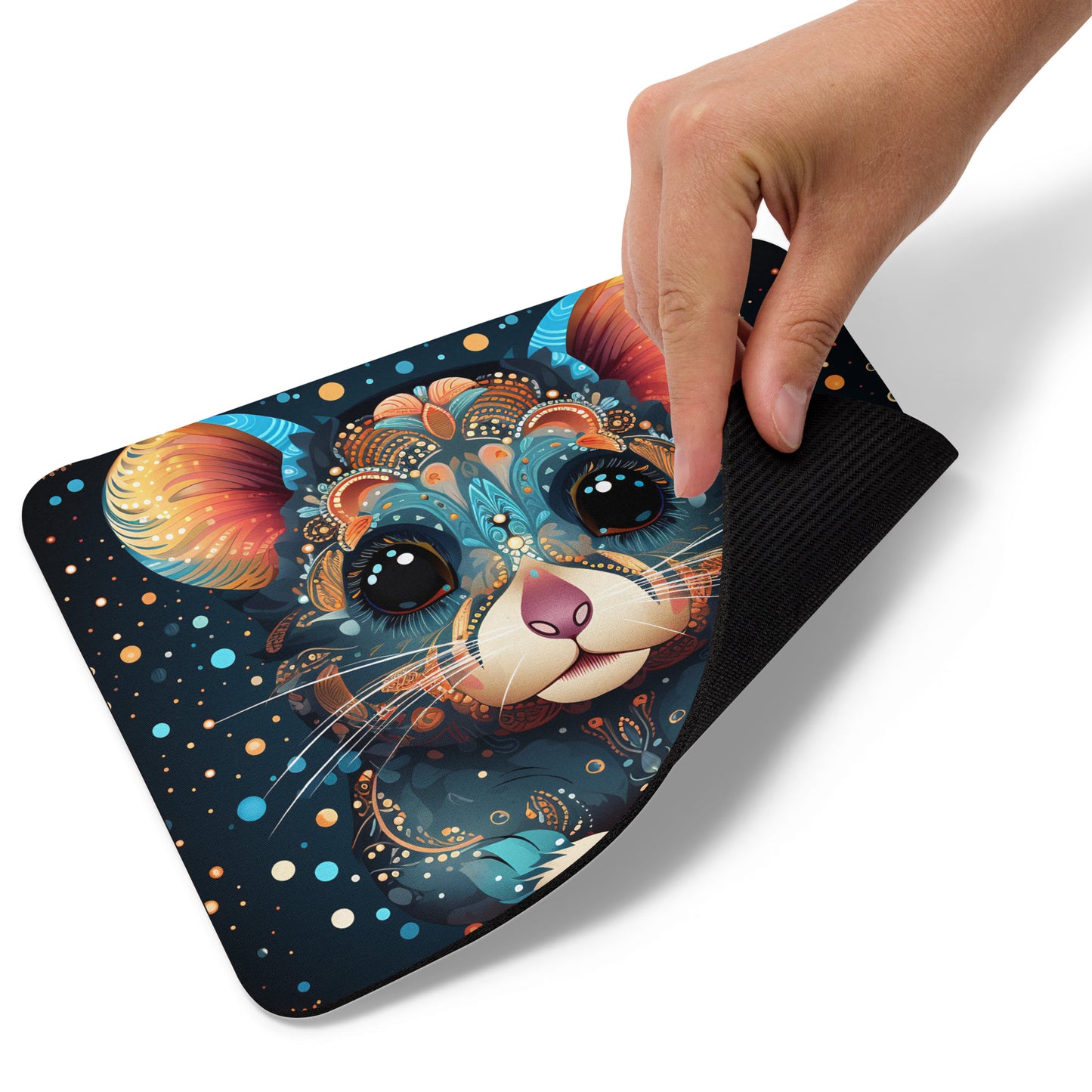 Dot Art Hamster Mouse Pad
