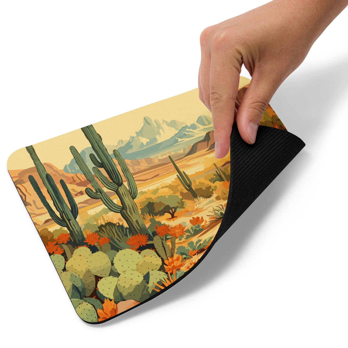Mountainous Desert Life Mouse Pad