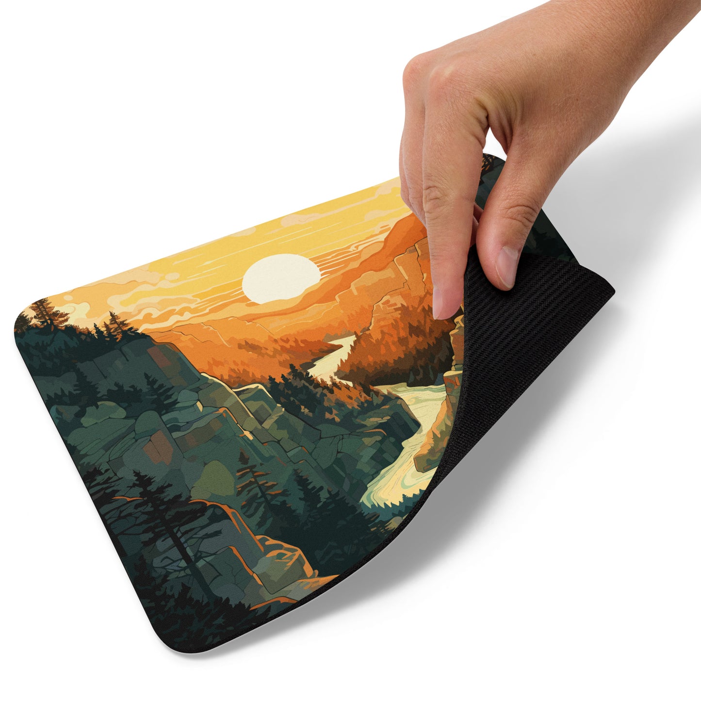 Canyon River Sunset Mouse Pad