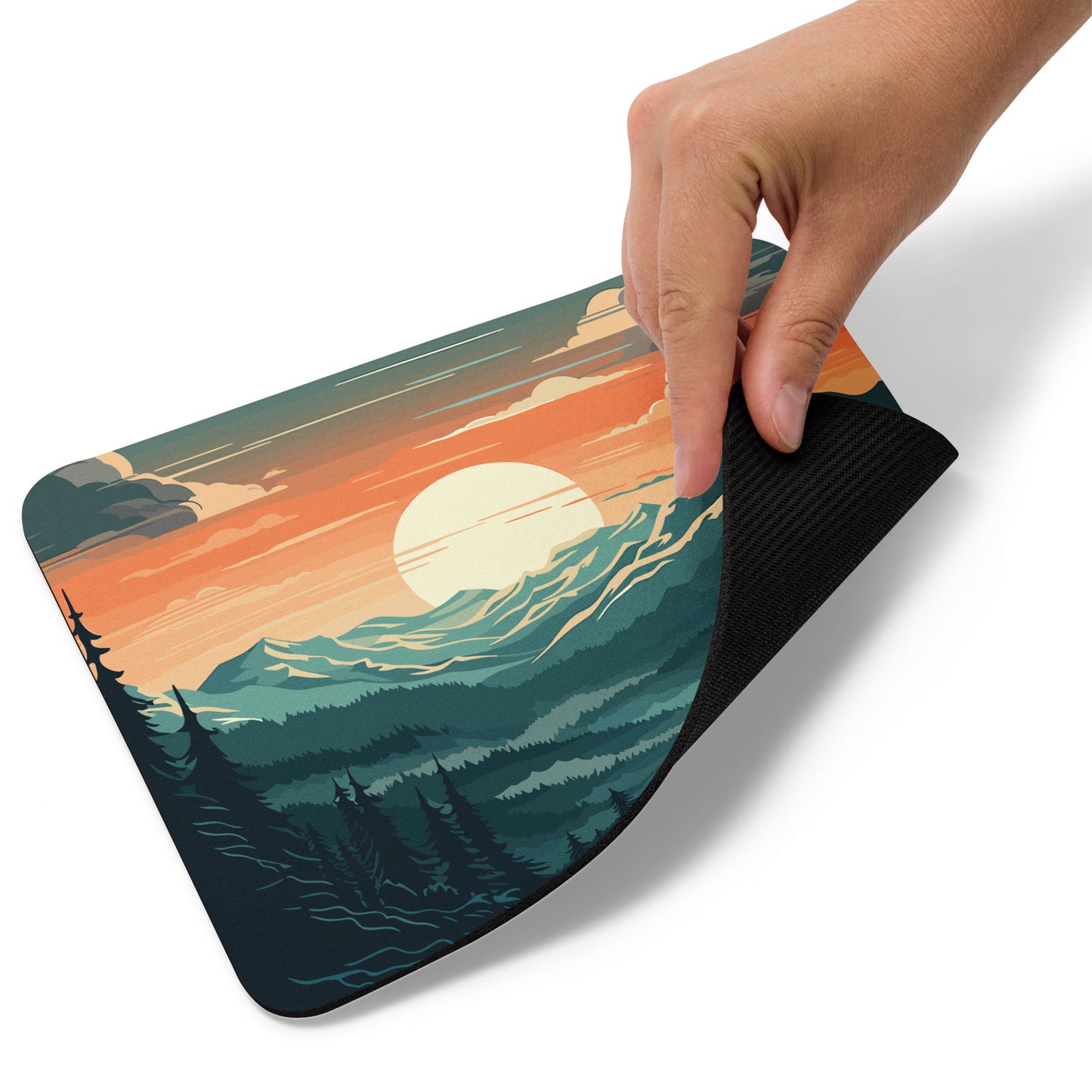 Forest Mountain Landscape Mouse Pad