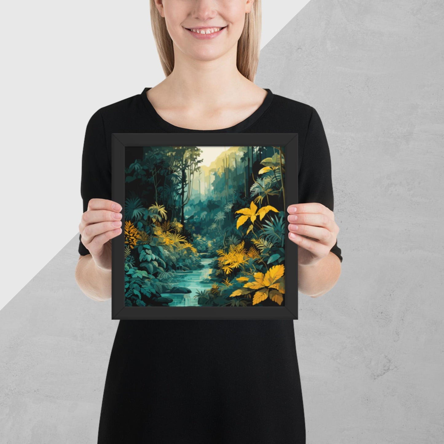 The Depths of a Rainforest Framed Poster
