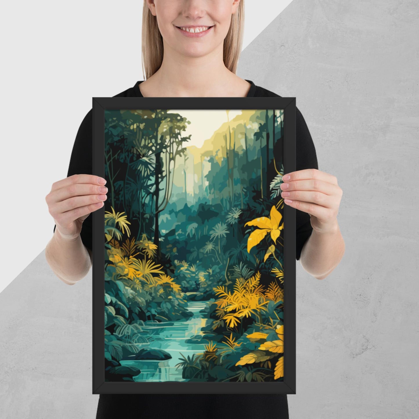 The Depths of a Rainforest Framed Poster