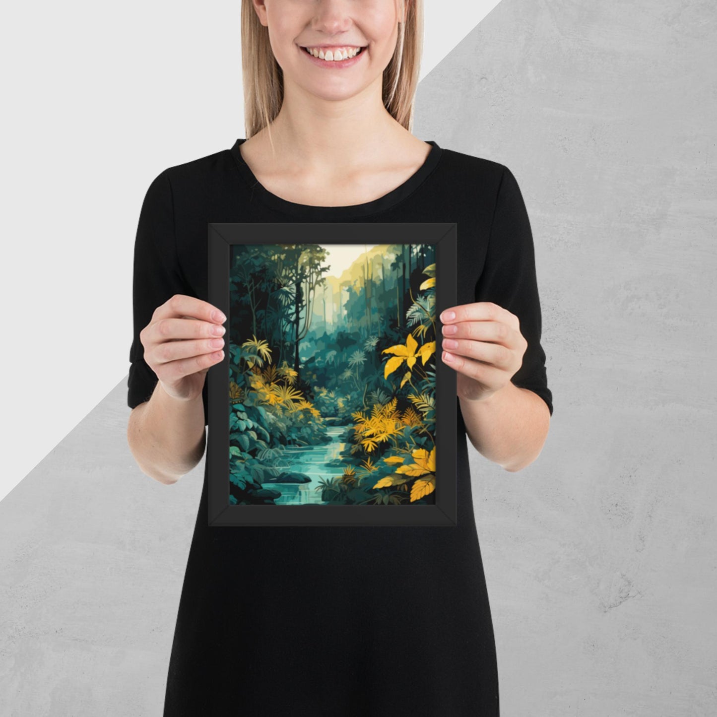 The Depths of a Rainforest Framed Poster