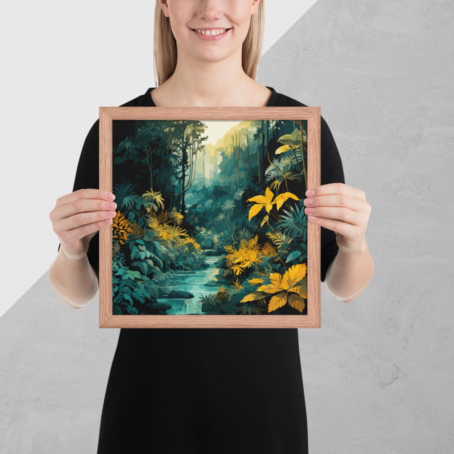 The Depths of a Rainforest Framed Poster
