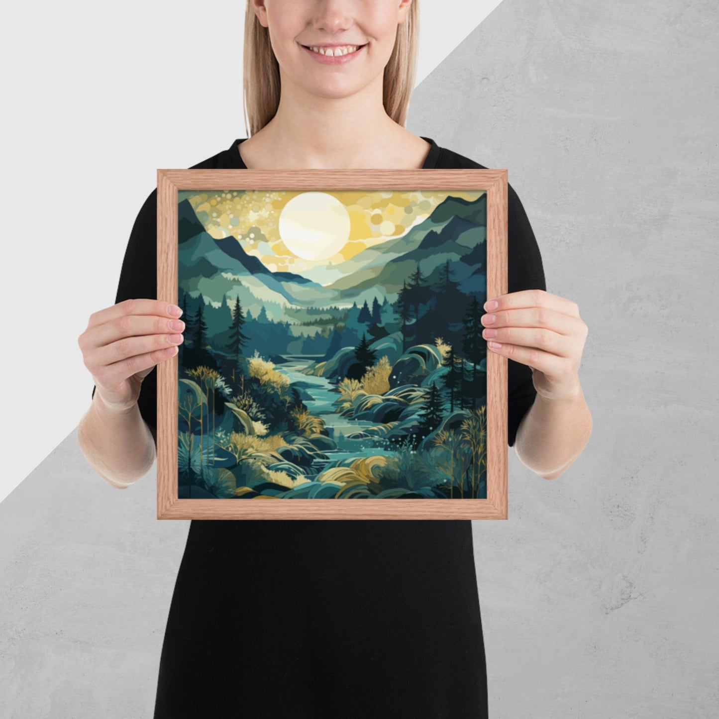 Forest Hills River Framed Poster