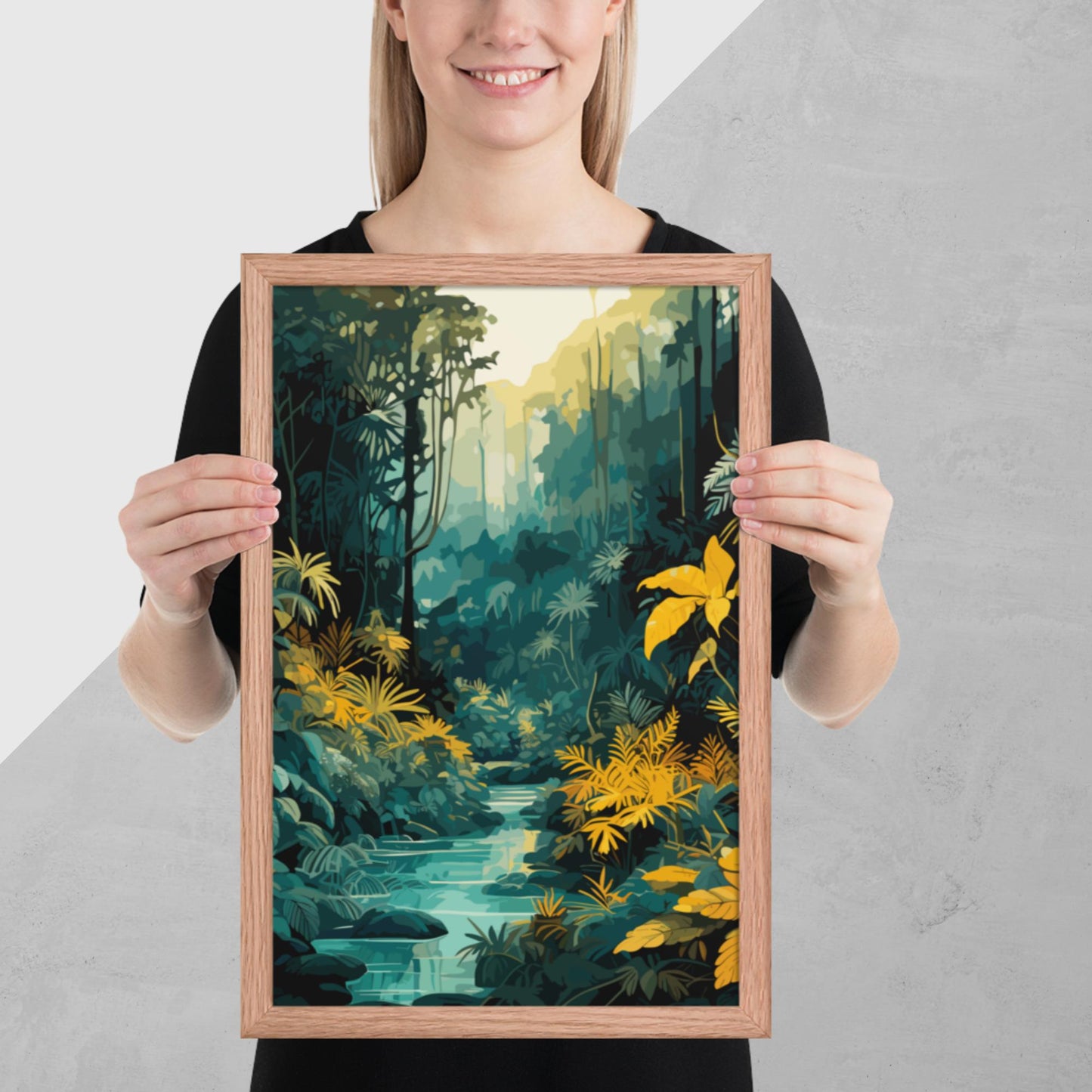 The Depths of a Rainforest Framed Poster