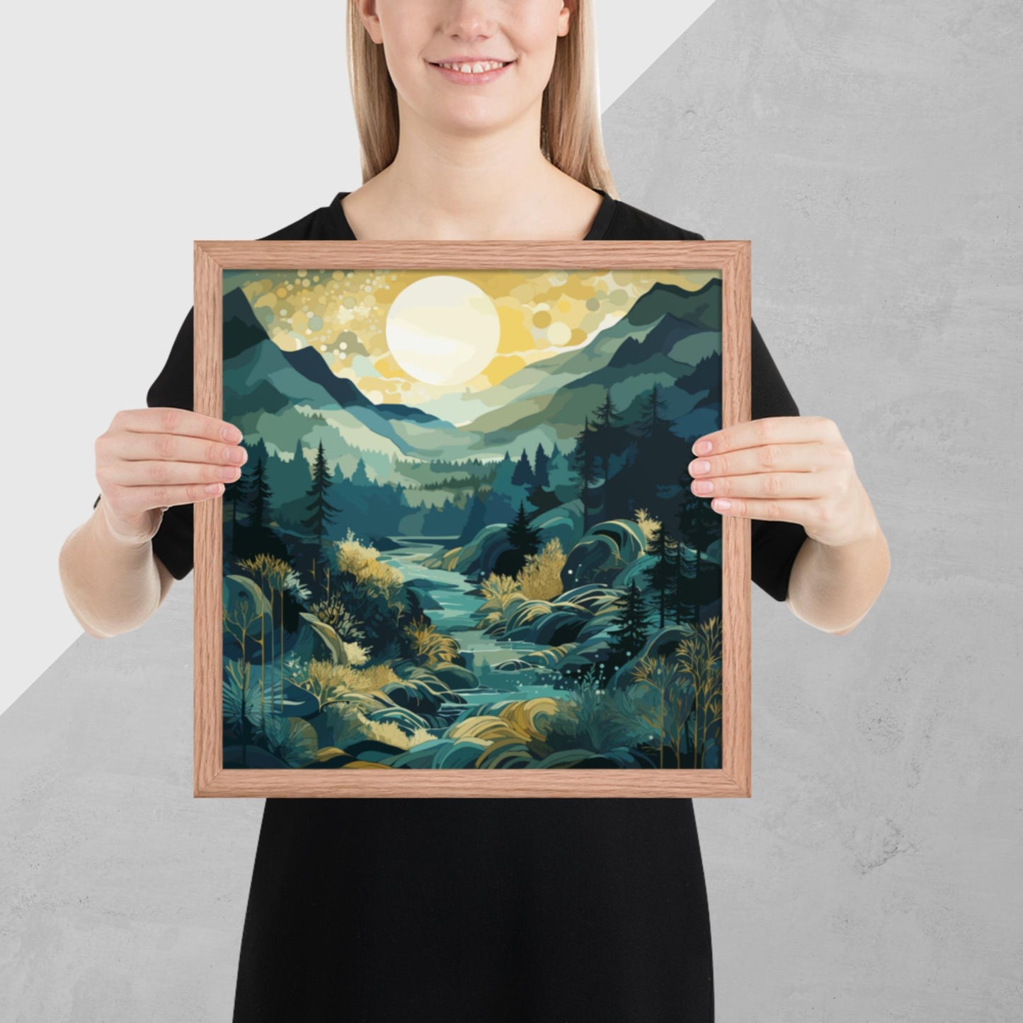 Forest Hills River Framed Poster