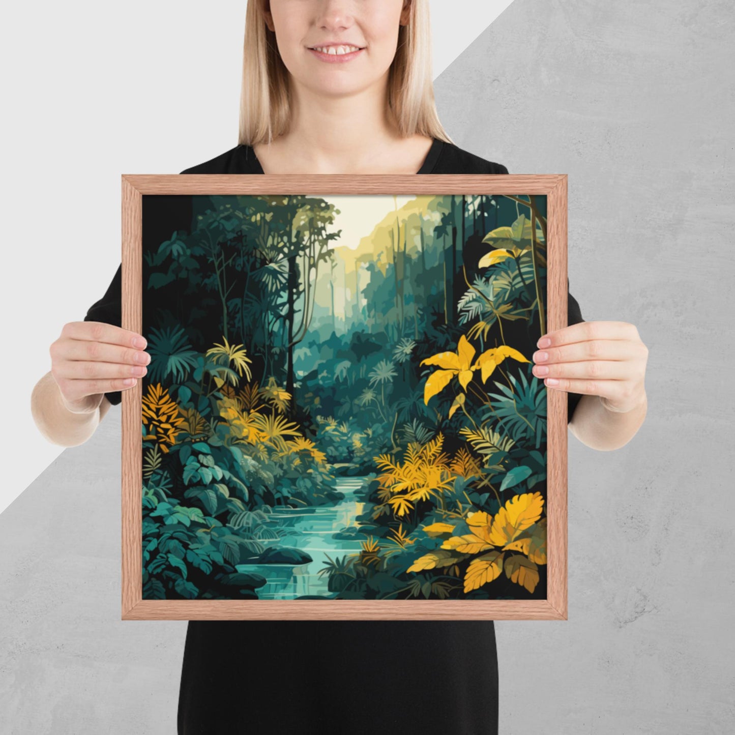 The Depths of a Rainforest Framed Poster