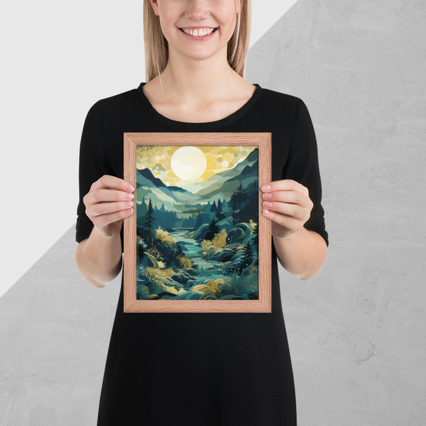 Forest Hills River Framed Poster