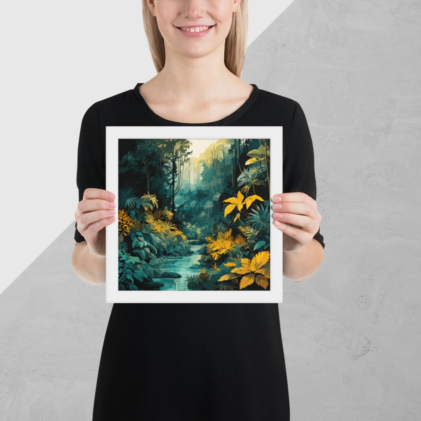The Depths of a Rainforest Framed Poster