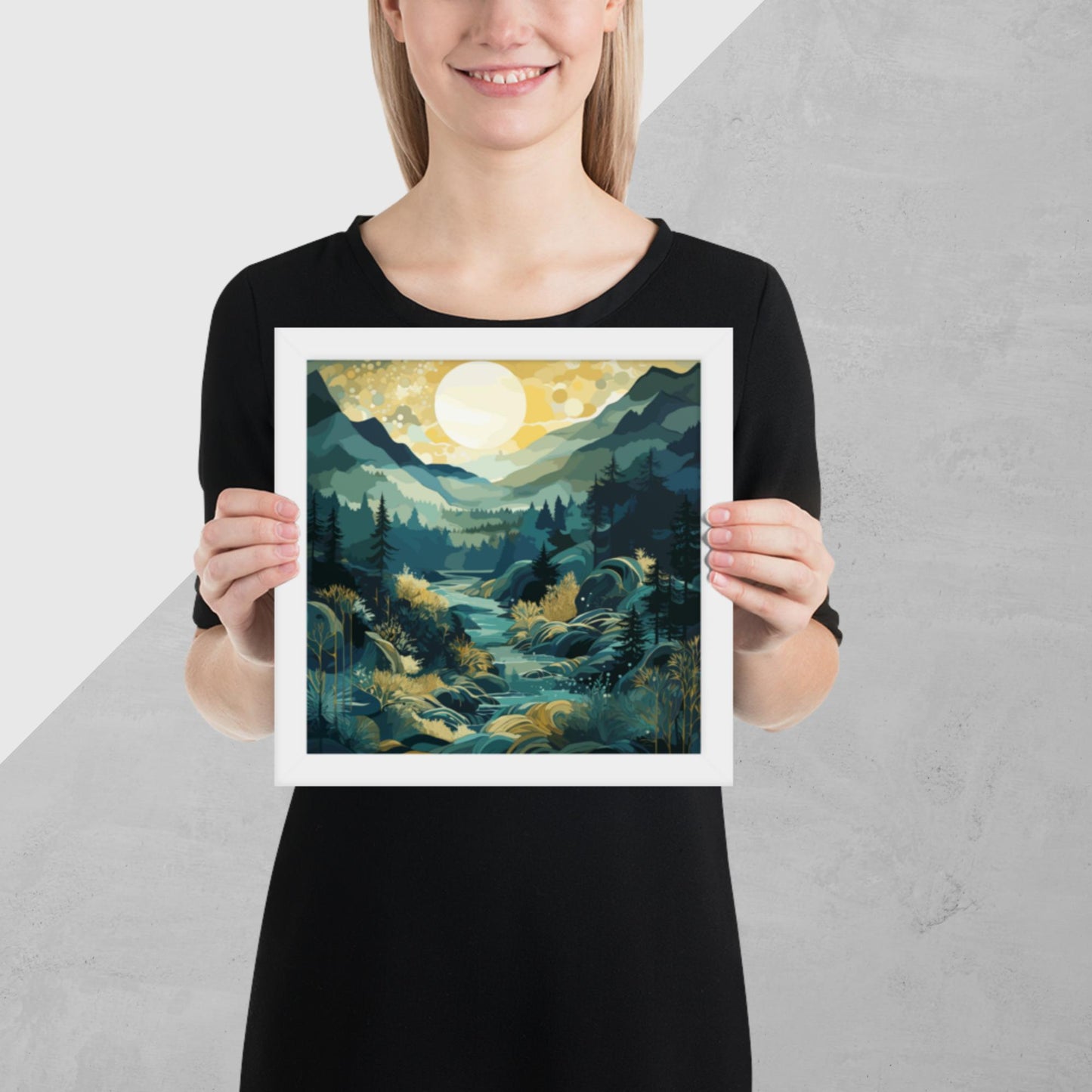 Forest Hills River Framed Poster