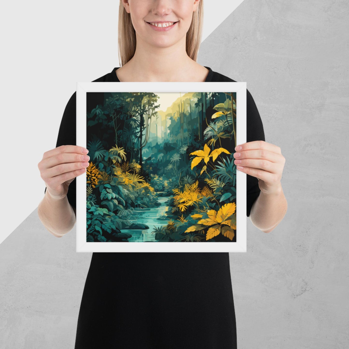 The Depths of a Rainforest Framed Poster