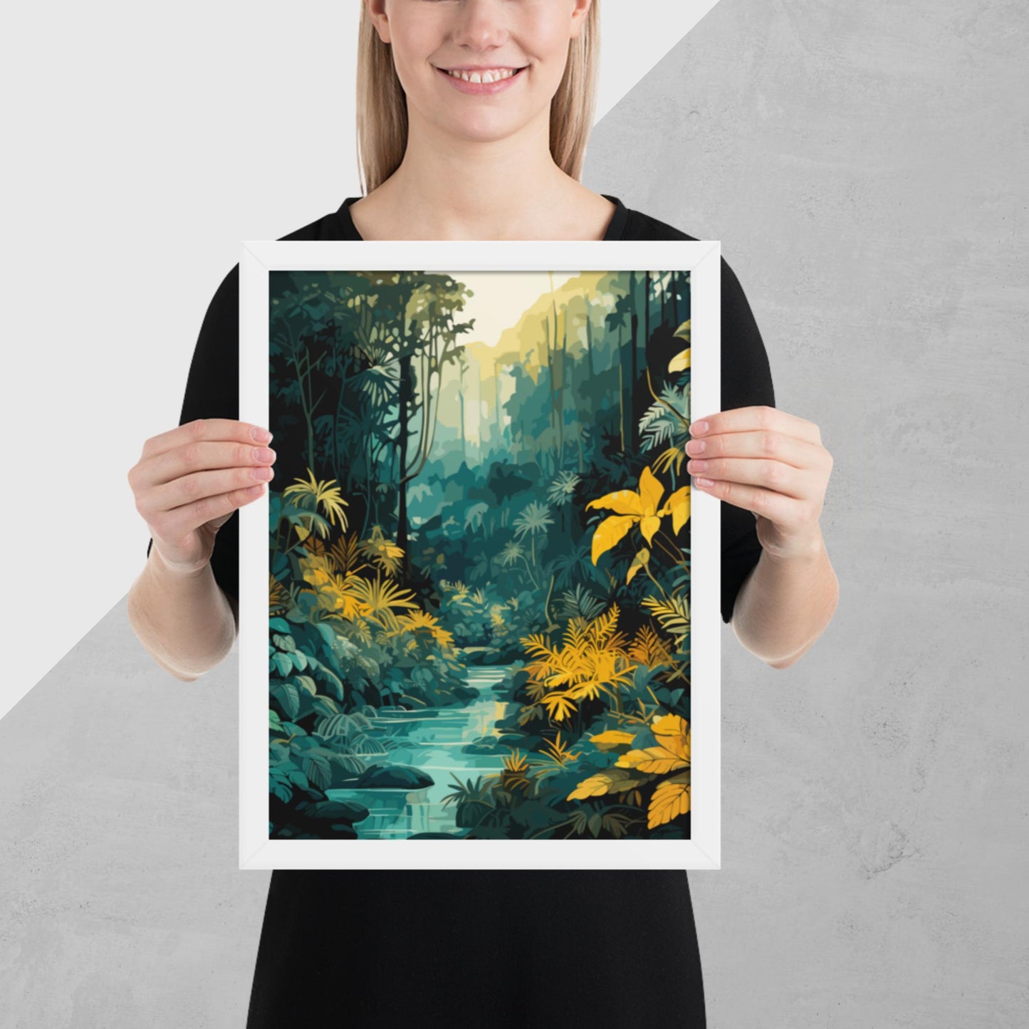 The Depths of a Rainforest Framed Poster