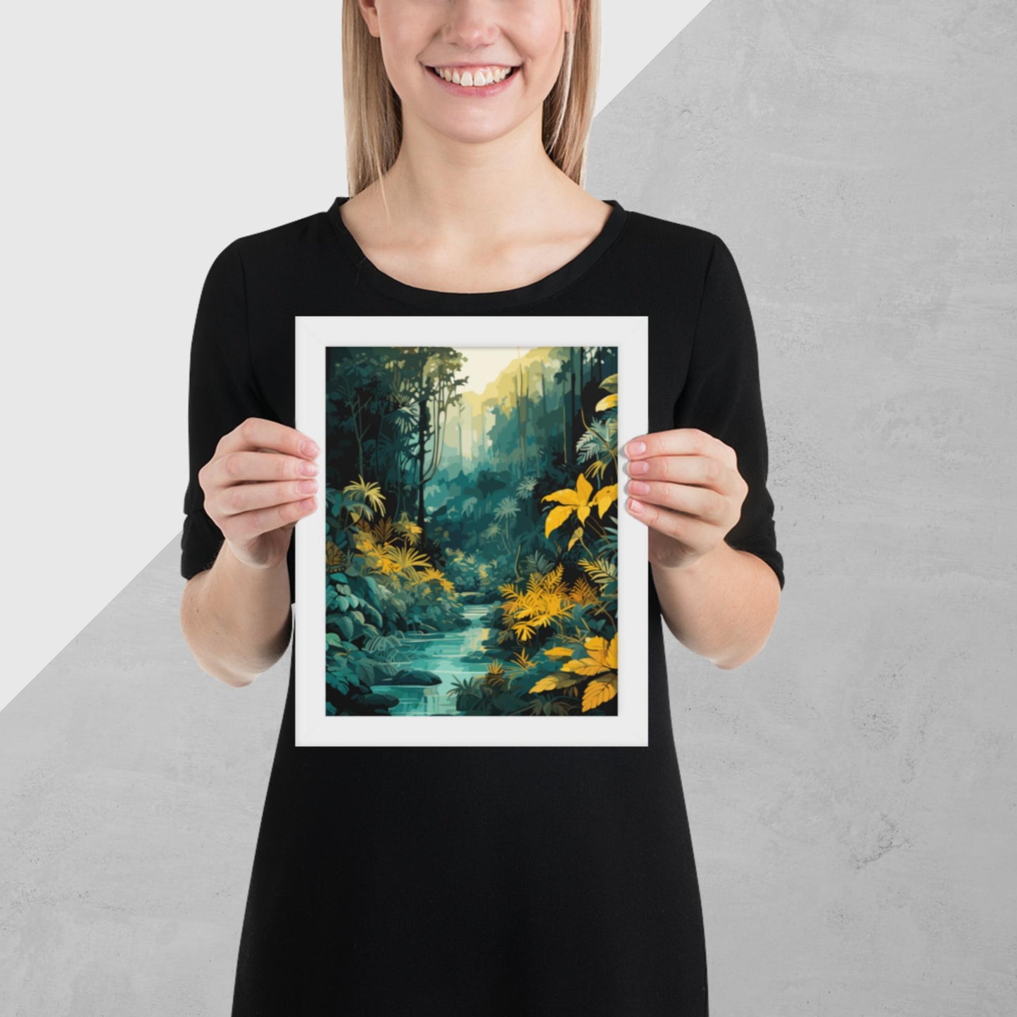 The Depths of a Rainforest Framed Poster