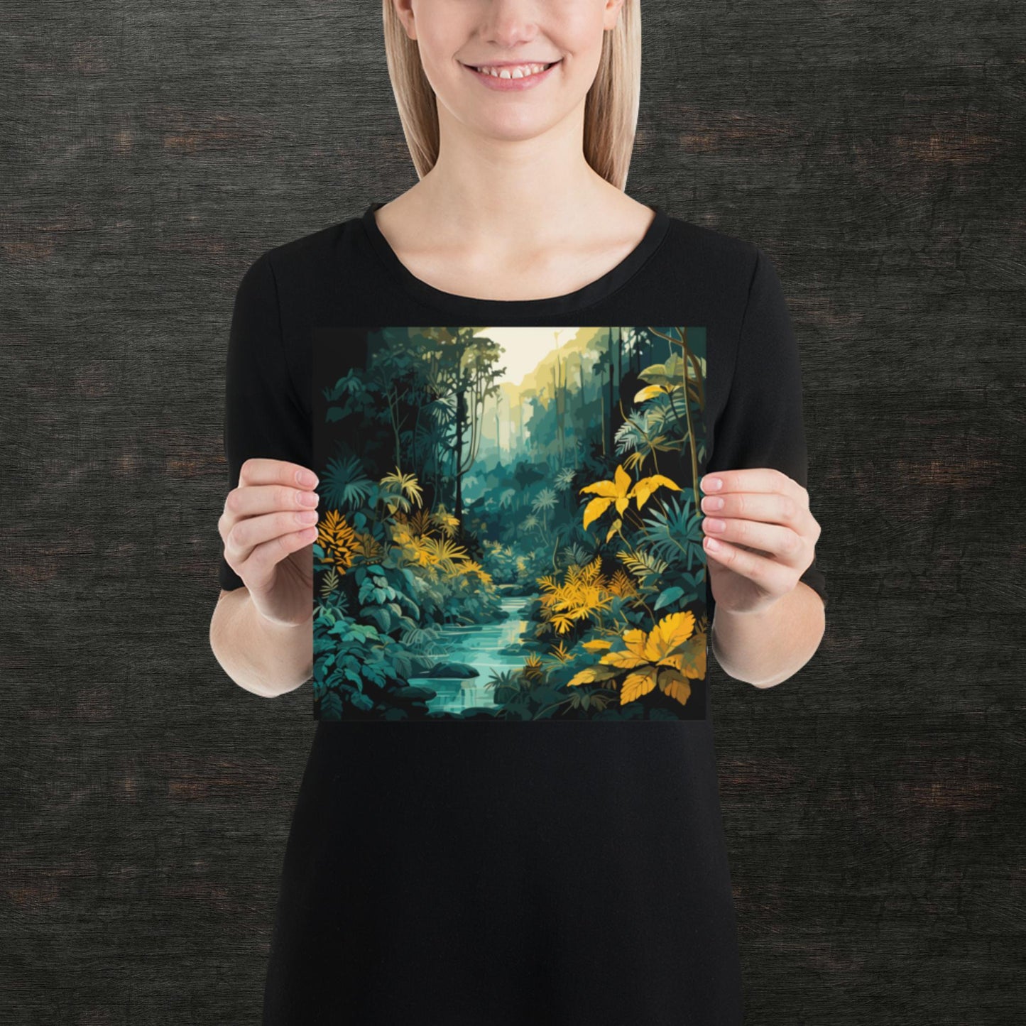 The Depths of a Rainforest Paper Poster