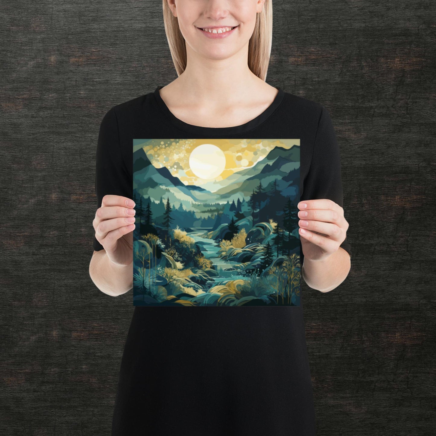 Forest Hills River Paper Poster