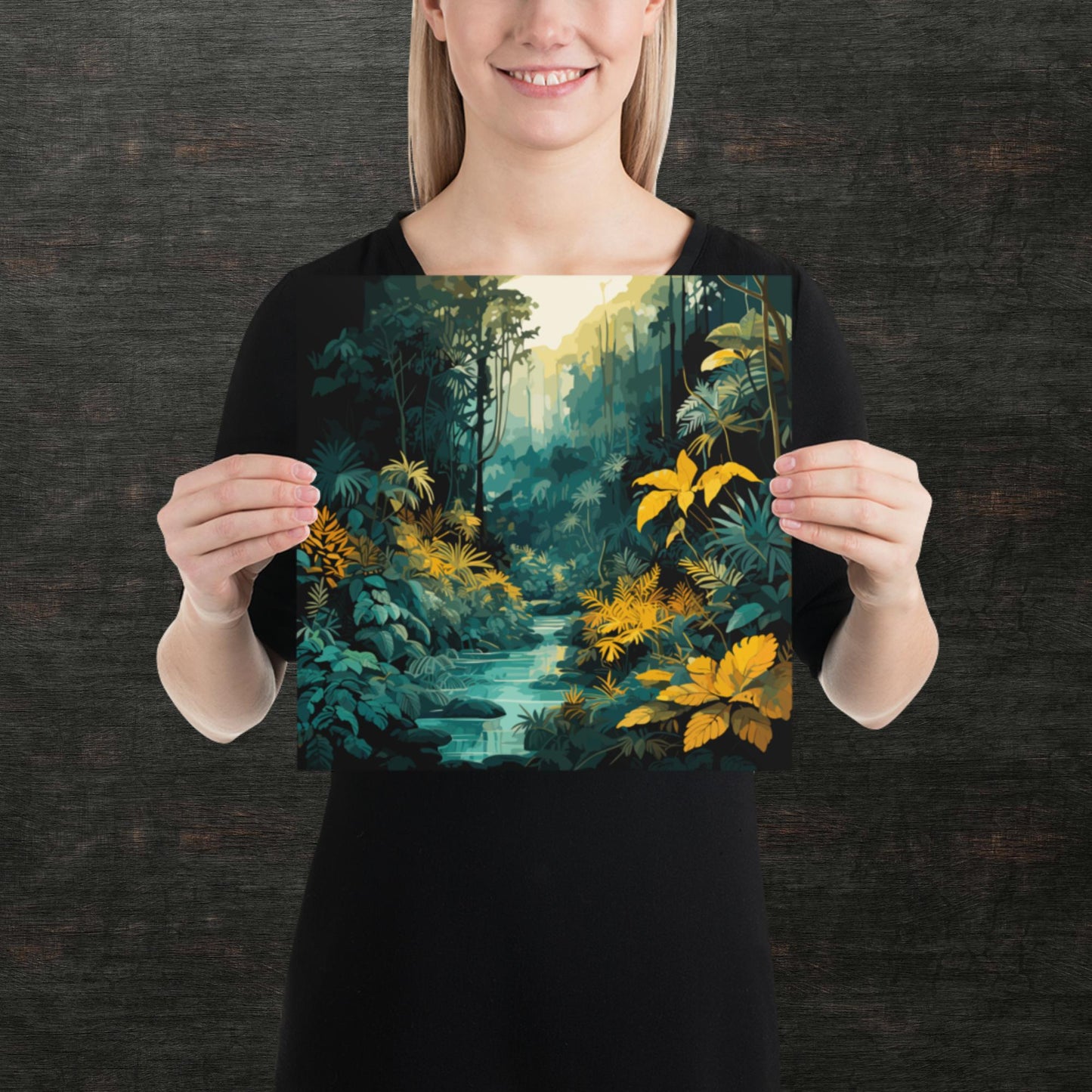 The Depths of a Rainforest Paper Poster
