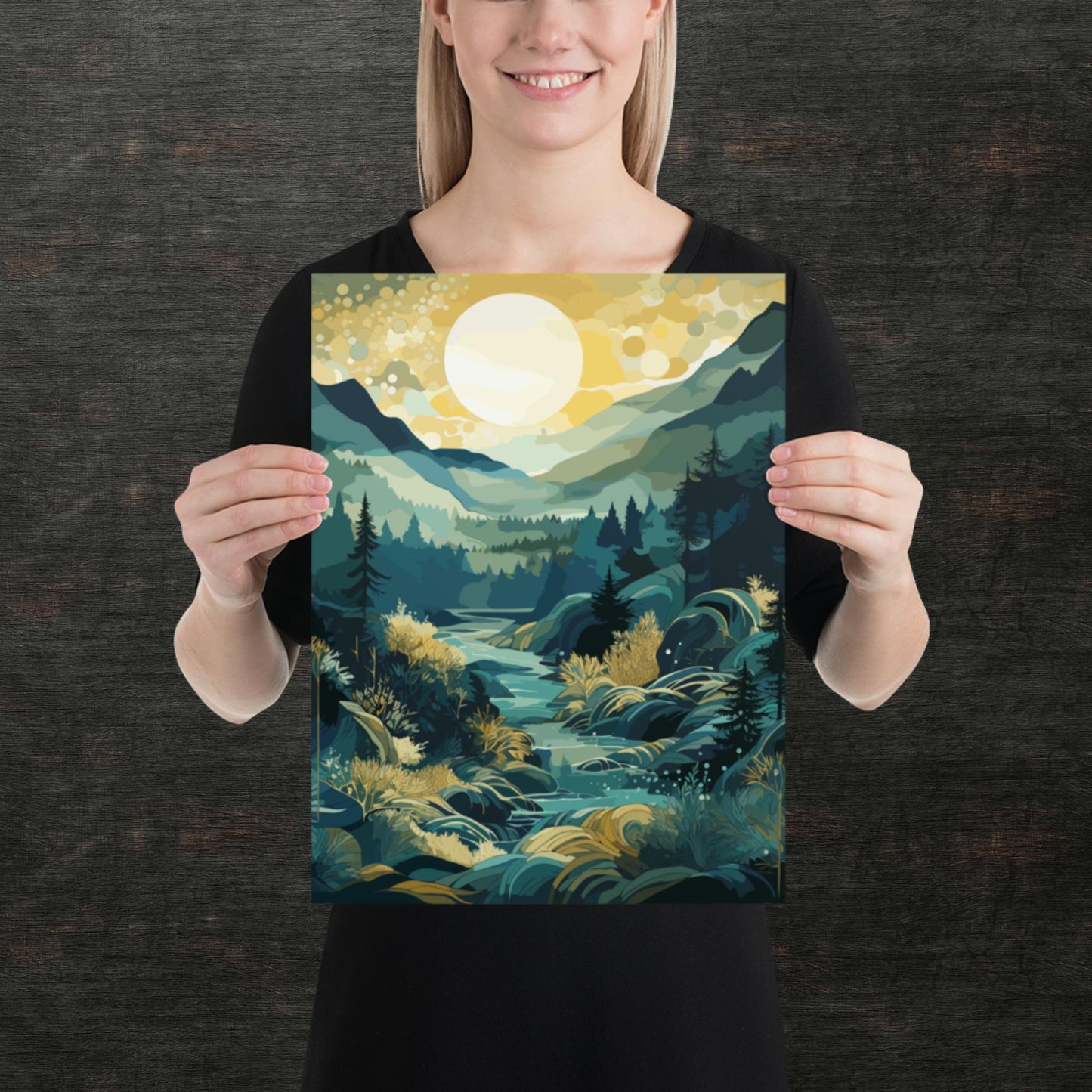 Forest Hills River Paper Poster