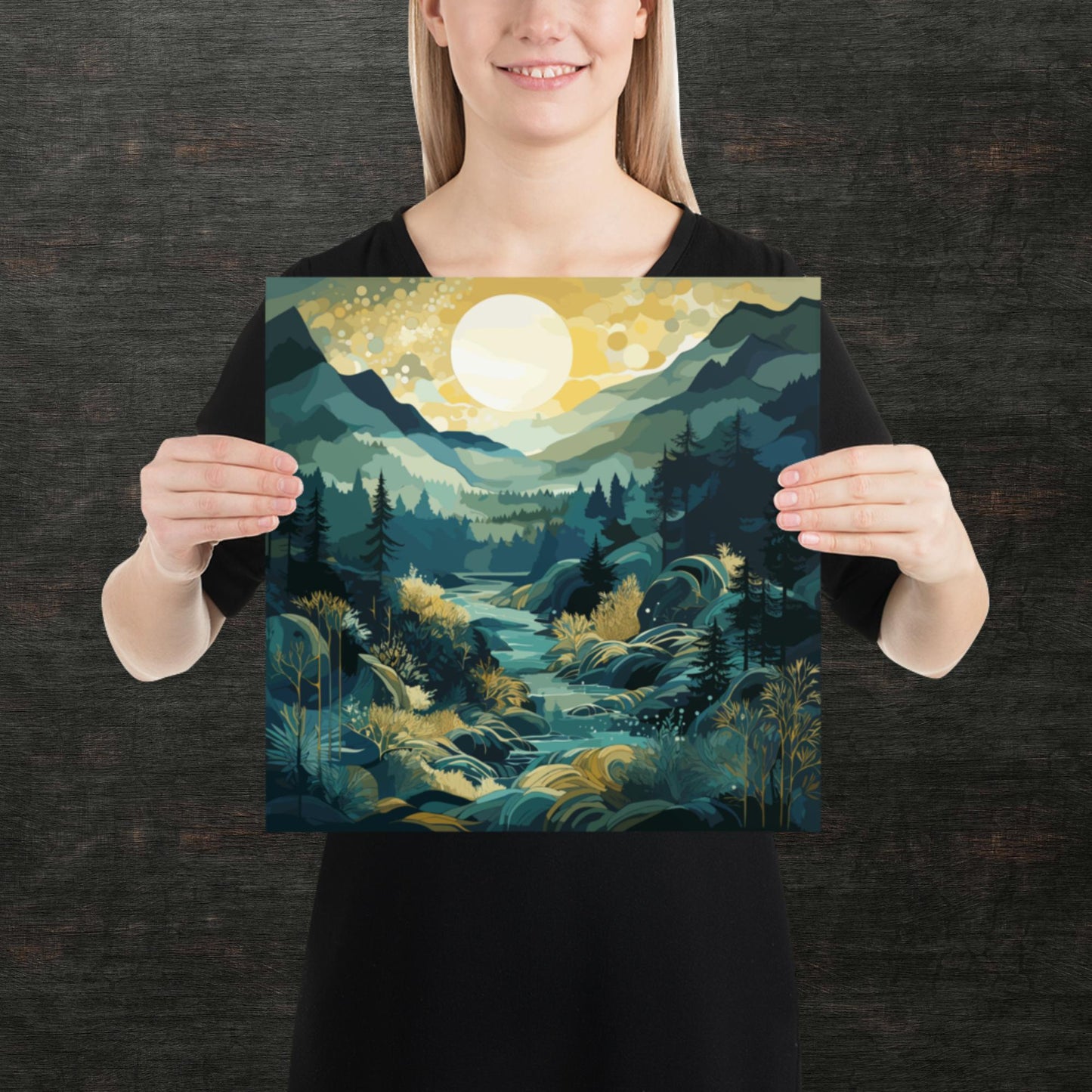 Forest Hills River Paper Poster