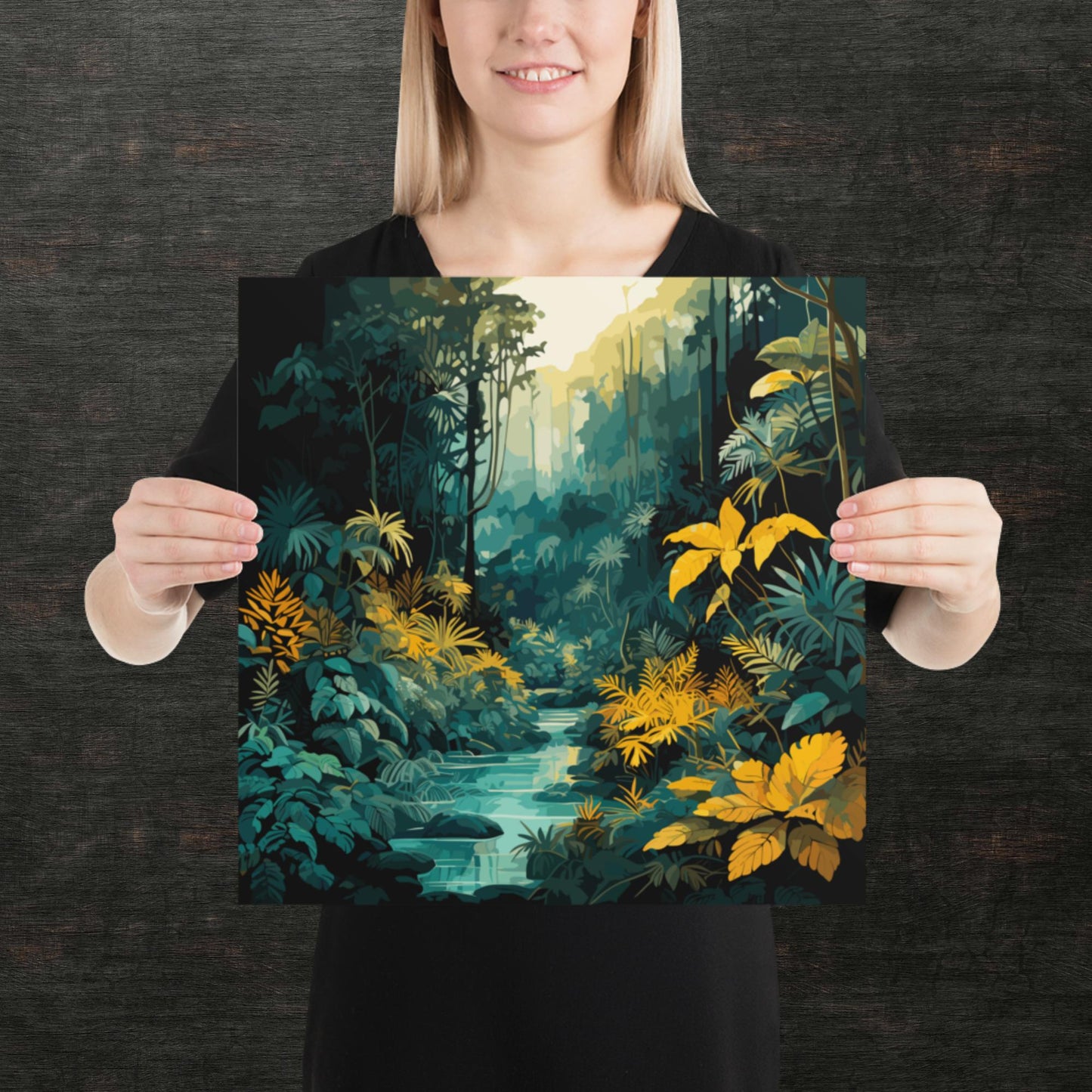 The Depths of a Rainforest Paper Poster