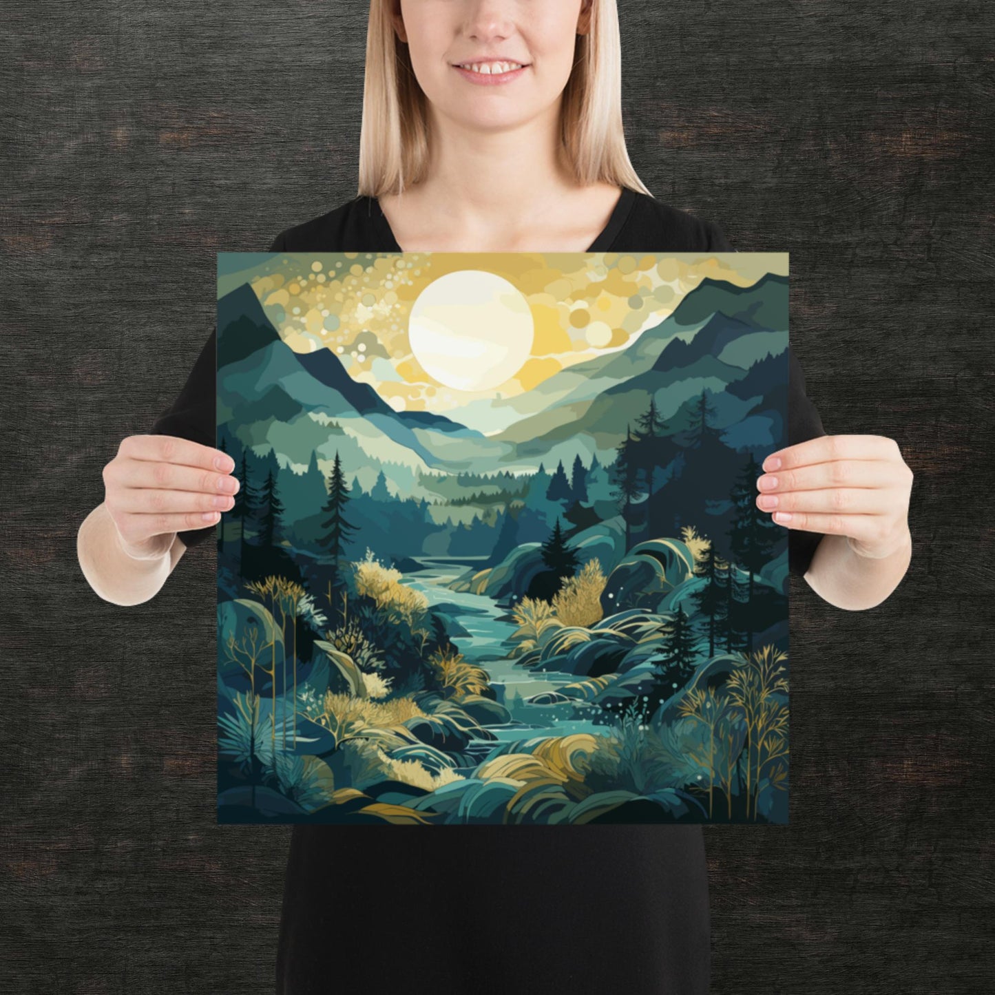 Forest Hills River Paper Poster