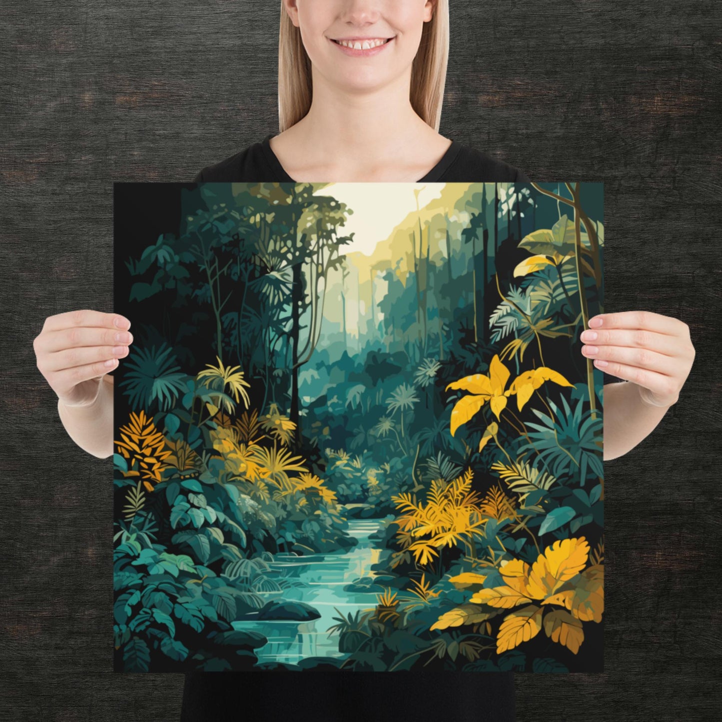 The Depths of a Rainforest Paper Poster