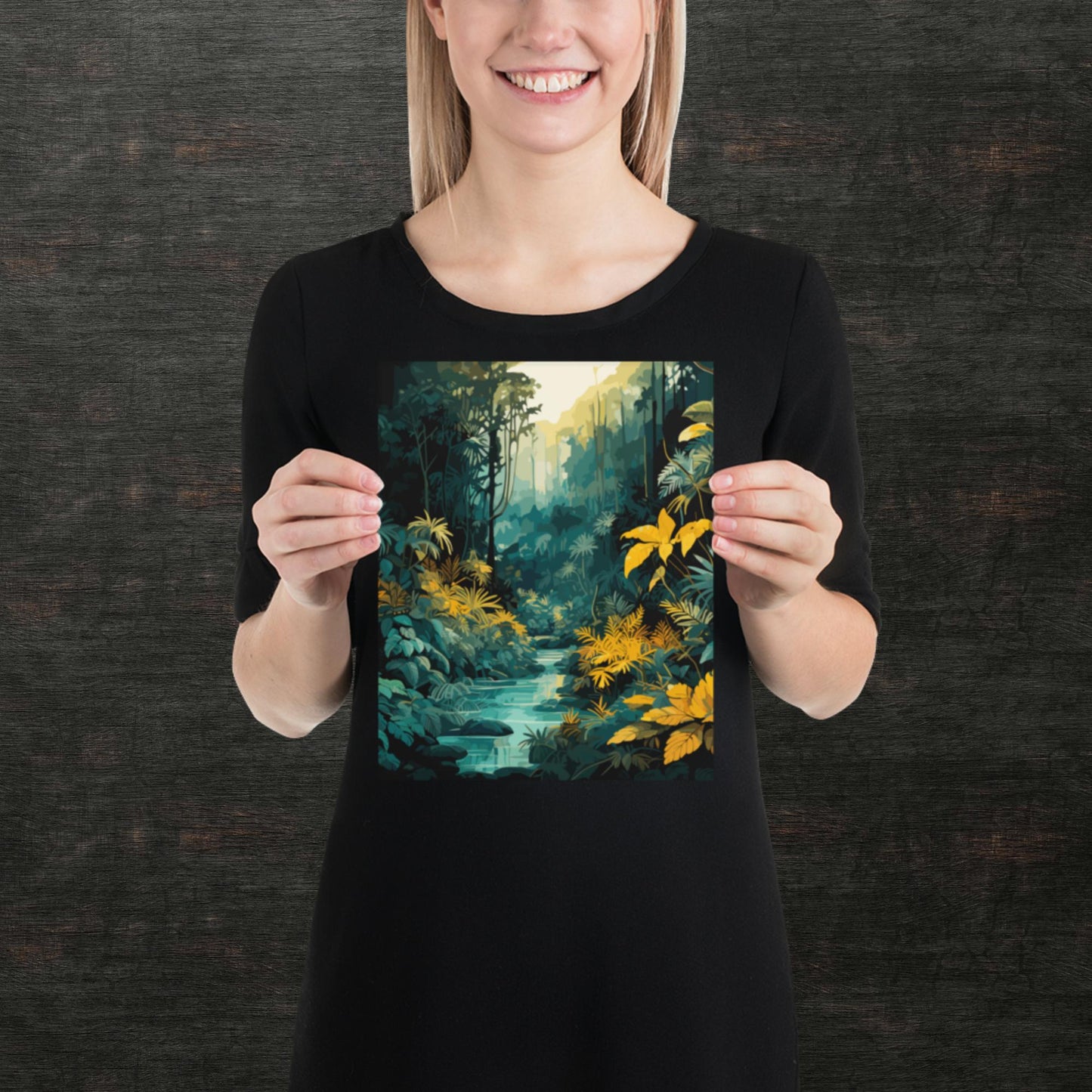 The Depths of a Rainforest Paper Poster