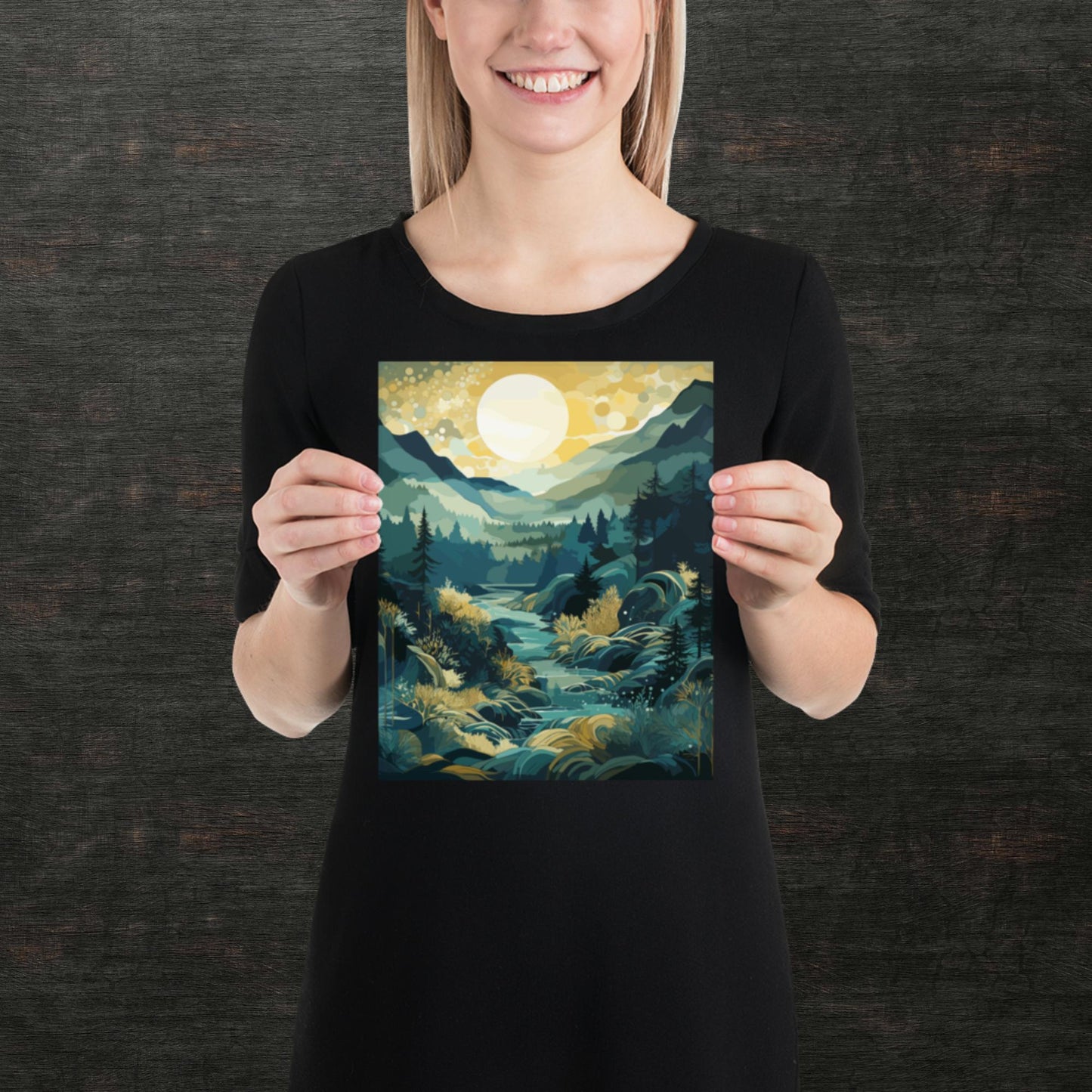 Forest Hills River Paper Poster