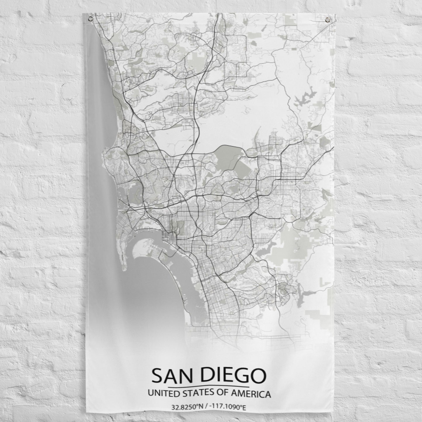San Diego White Flag Map