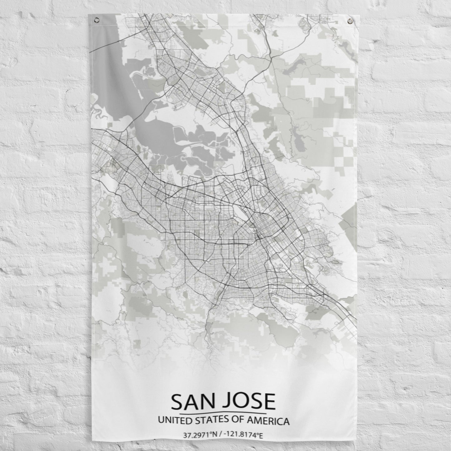 San Jose White Flag Map