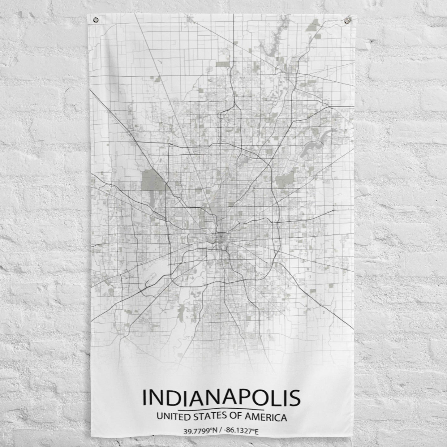 Indianapolis White Flag Map