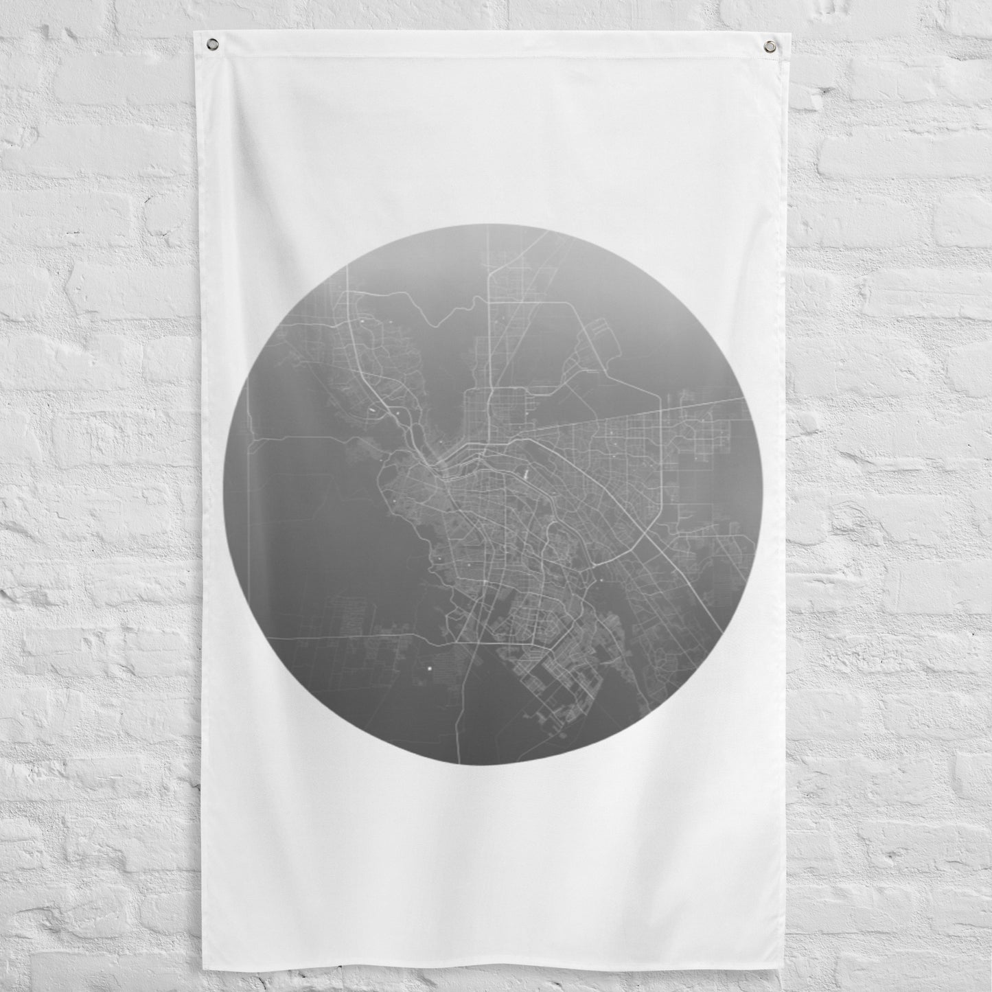 El Paso Silver on White Flag Map