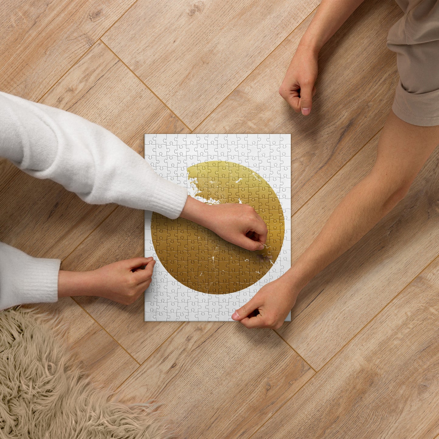 San Jose Gold on White Map Jigsaw Puzzle