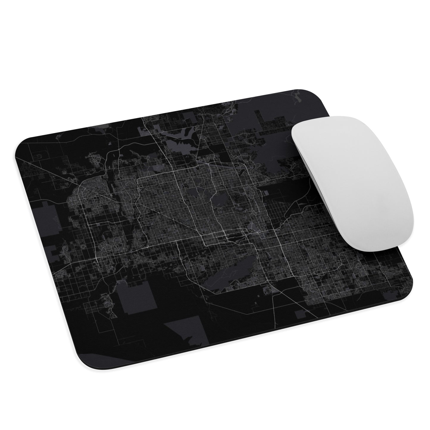 Phoenix Black Map Mouse Pad
