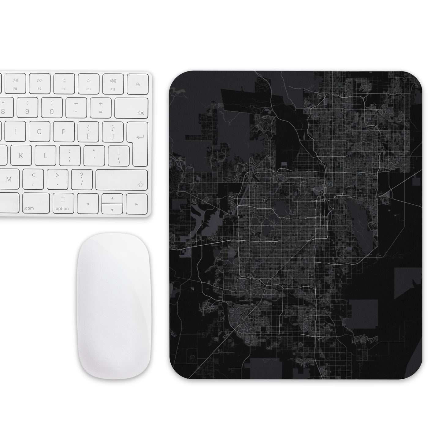 Phoenix Black Map Mouse Pad