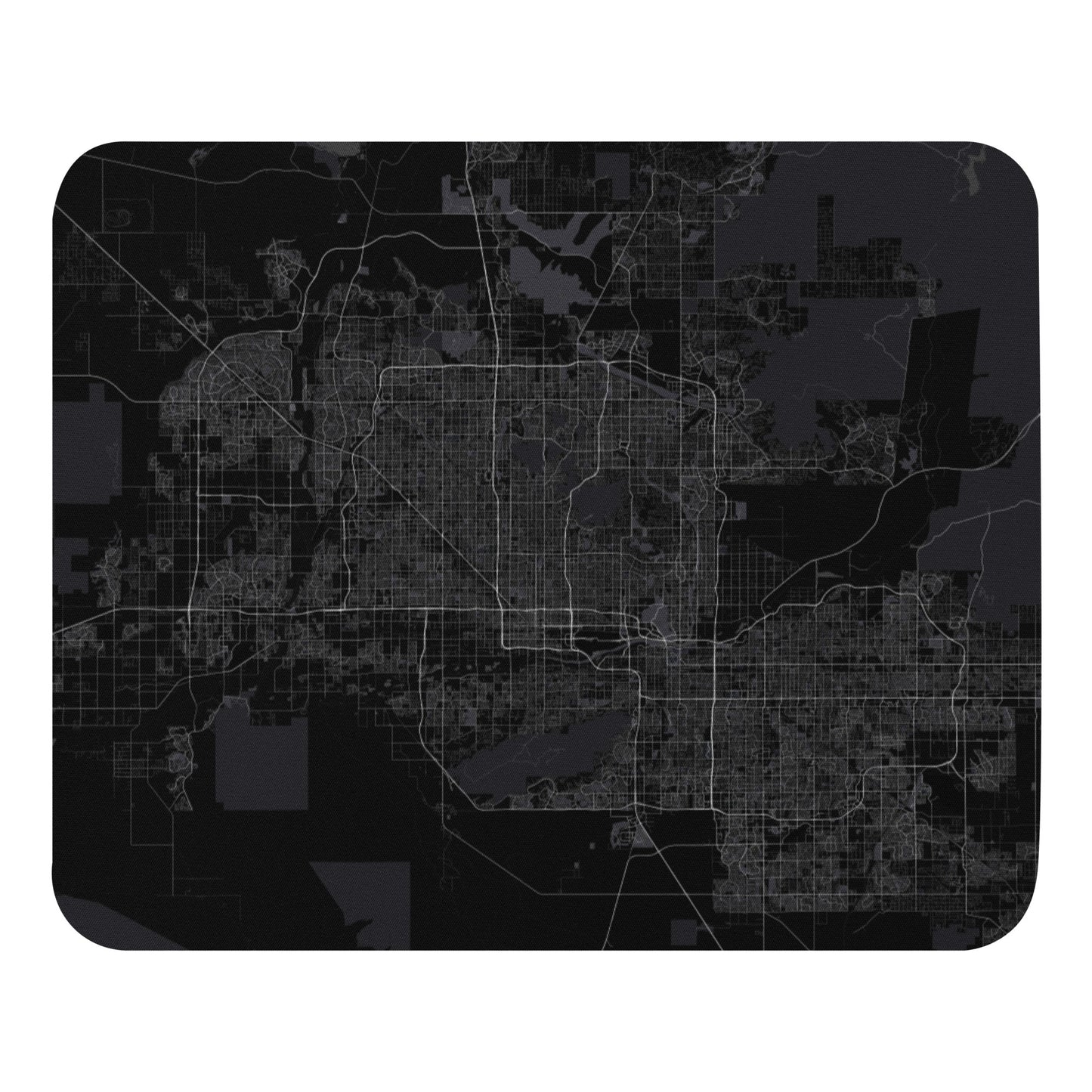 Phoenix Black Map Mouse Pad