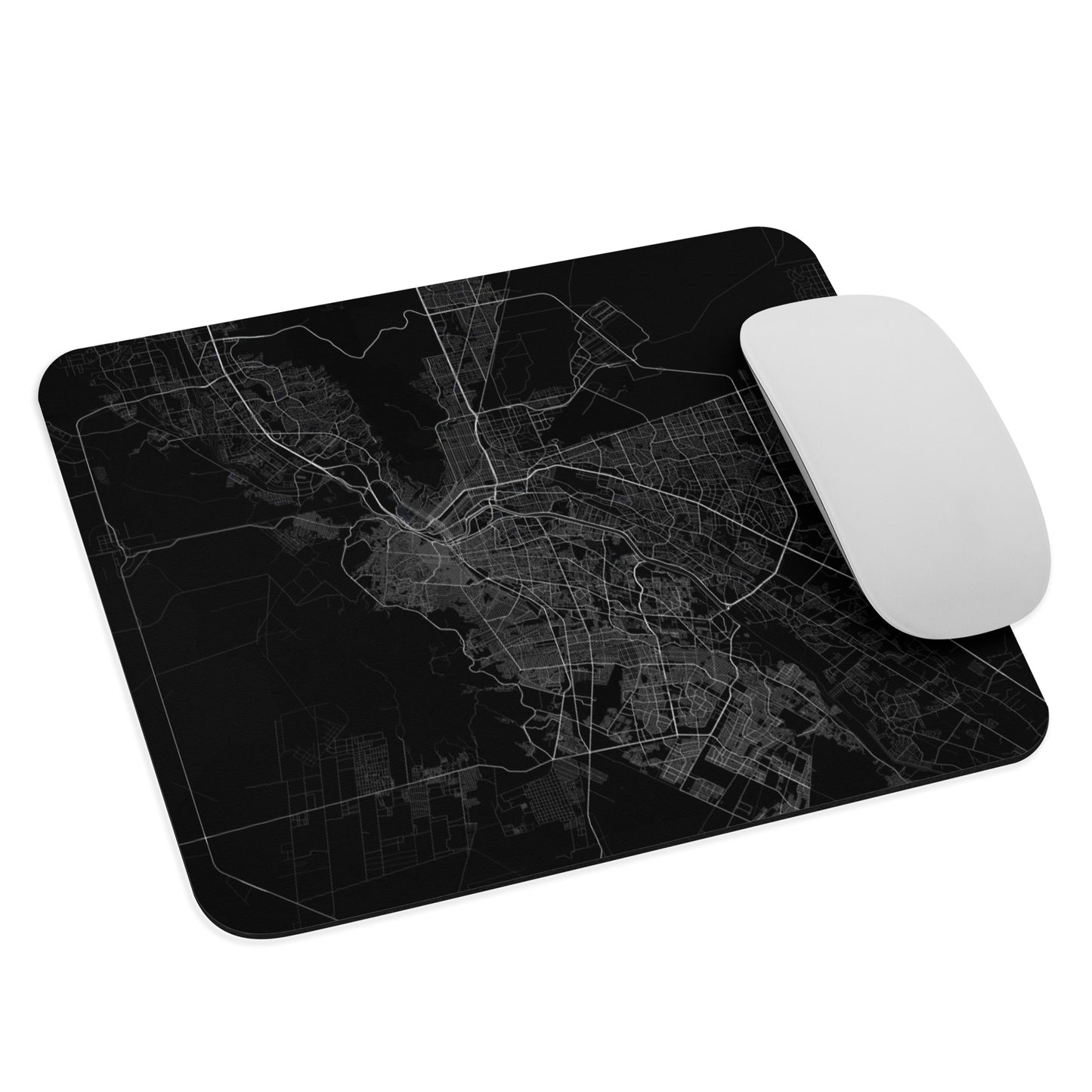 El Paso Black Map Mouse Pad