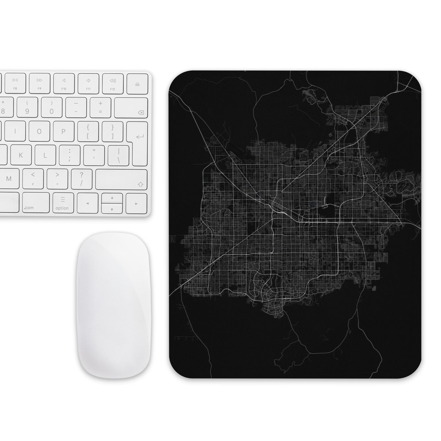 Las Vegas Black Map Mouse Pad